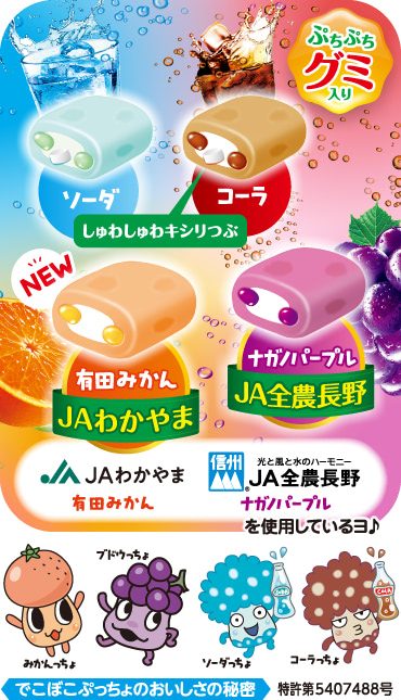 ソーダ／コーラ／JAわかやま 有田みかん／JA全農長野 ナガノパープル