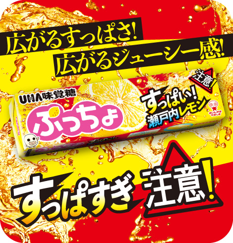 広がるすっぱさ！ 広がるジューシー感！ すっぱすぎ注意！